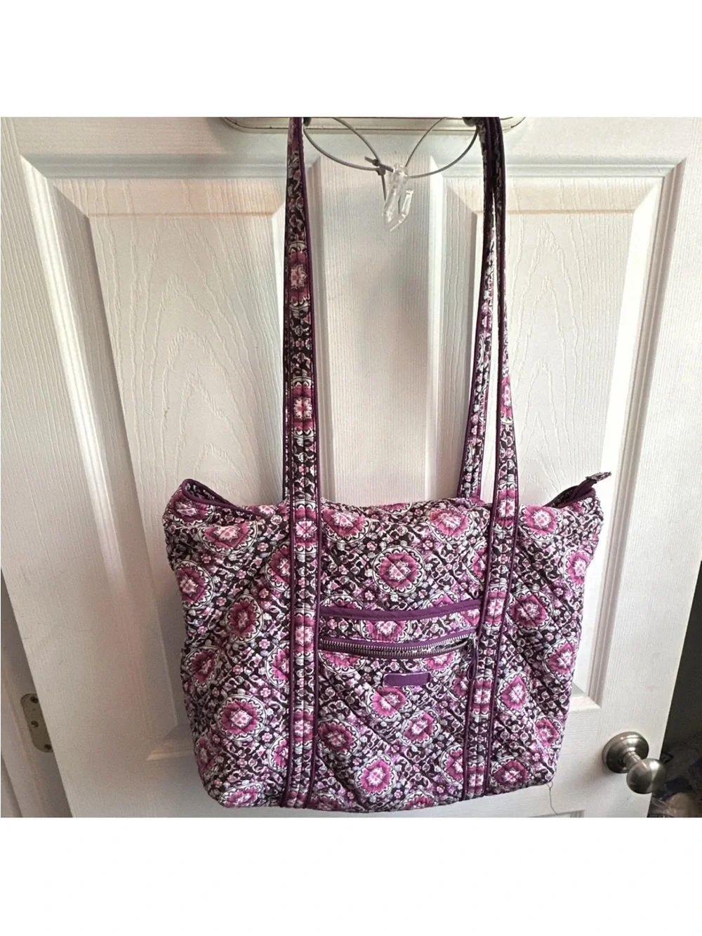 Vera Bradley Quilted Lilac Medallion Tote Bag